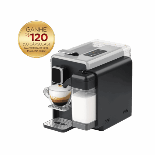 Cafeteira Espresso Barista Prata Automática + 120 Cápsulas