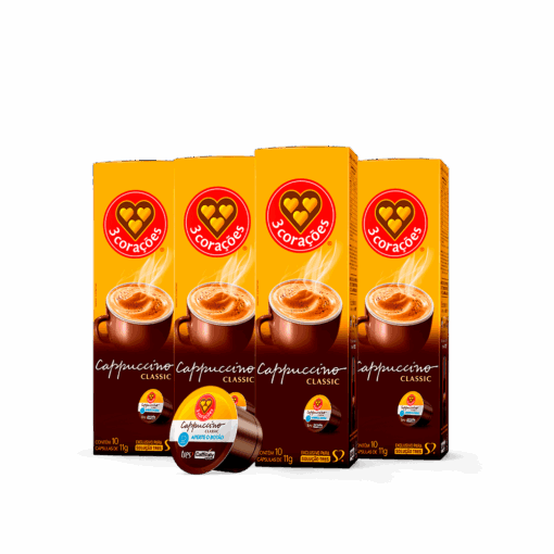 Kit Cappuccino Lovers 40 Cápsulas TRES 3 Corações