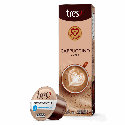 Cápsula de Cappuccino Avelã TRES 3 Corações