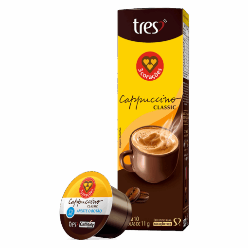 Cápsula de Cappuccino Classic TRES 3 Corações