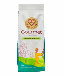 Café Torrado e Moído Cerrado Mineiro Gourmet 3 Corações Pacote 250g