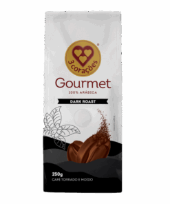 Café Torrado e Moído Dark Roast Gourmet 3 Corações Pacote 250g