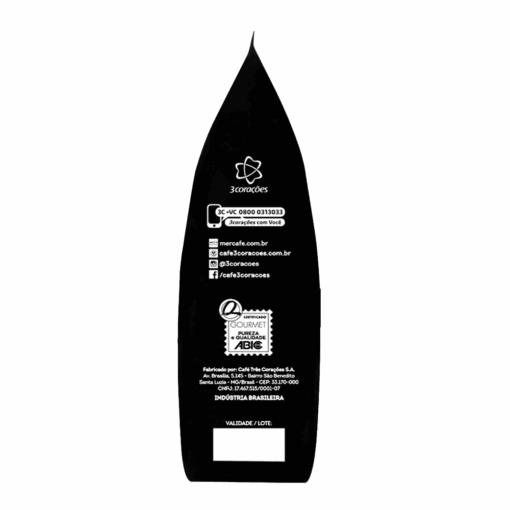 Café Torrado e Moído Dark Roast Gourmet 3 Corações Pacote 250g - Image 3