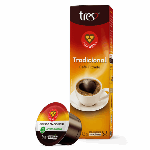 Cápsula de Café Filtrado TRES 3 Corações