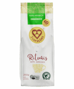 Café Torrado em Grãos Orgânico Rituais 3 Corações Pacote 250g