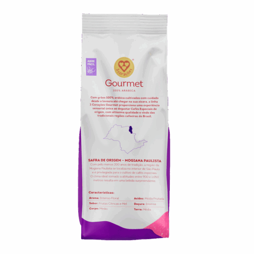 Café Torrado e Moído Mogiana Paulista Gourmet 3 Corações Pacote 250g - Image 3