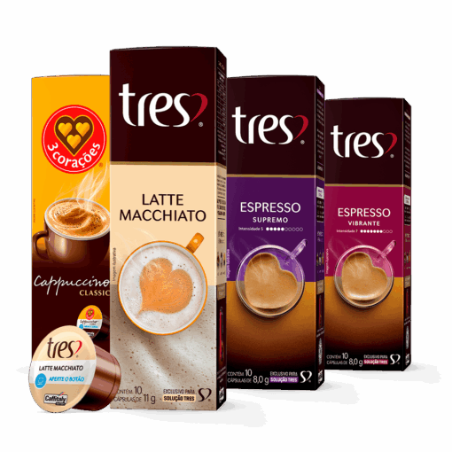 Kit Best Sellers 40 Cápsulas TRES 3 Corações