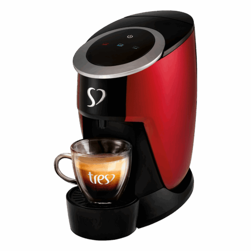 Cafeteira Espresso Touch Vermelha Automática + 120 Cápsulas - Image 2