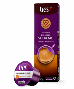Cápsula de Café Espresso Supremo TRES 3 Corações