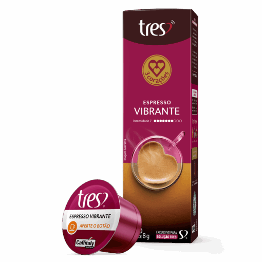 Cápsula de Café Espresso Vibrante TRES 3 Corações