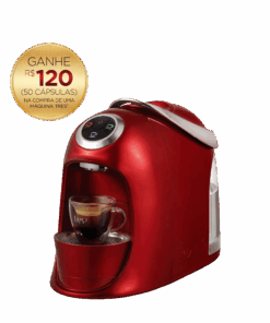 Cafeteira Espresso Versa Vermelha Automática + 120 Cápsulas